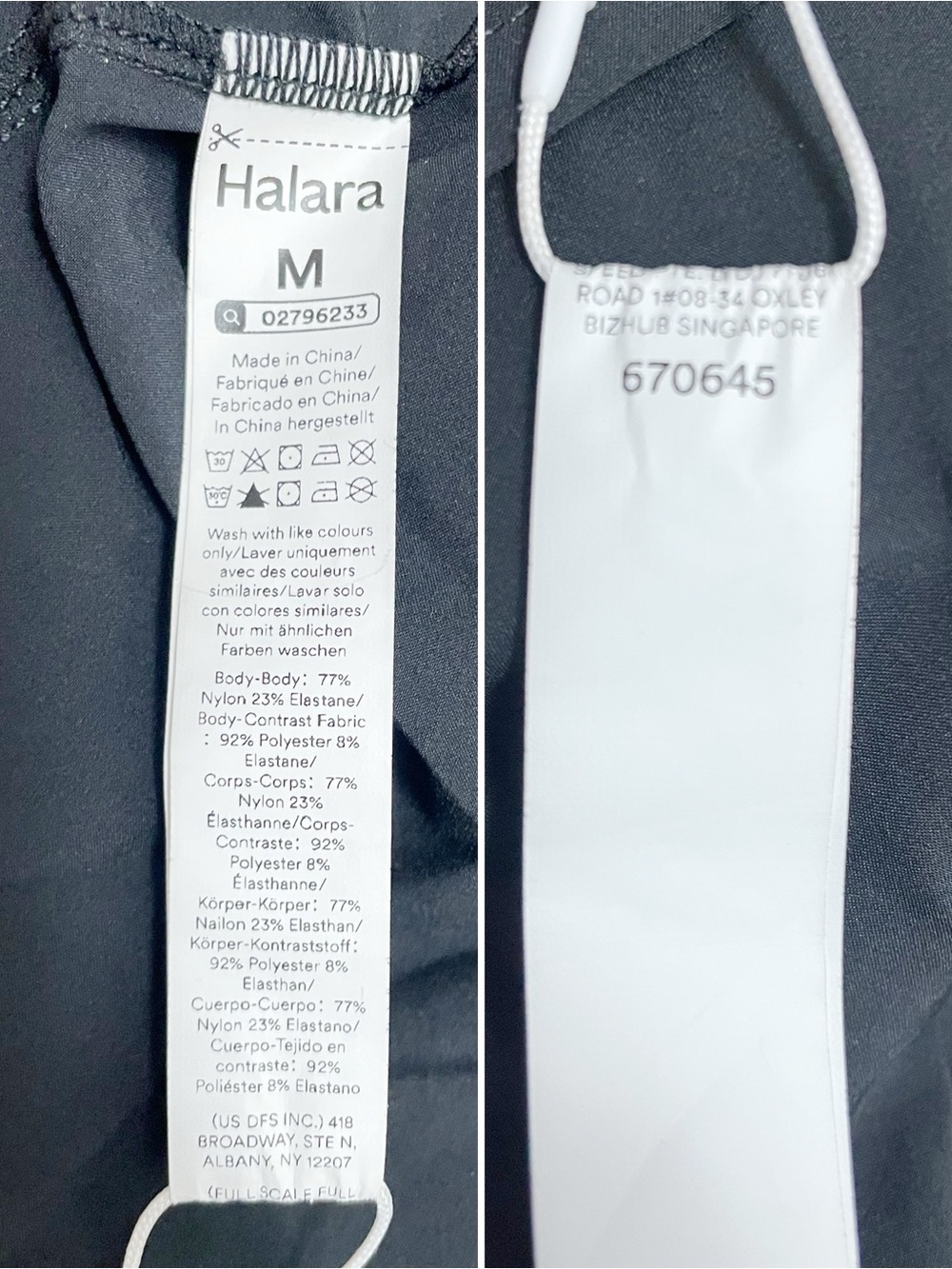 NWT Halara Breezeful Square Neck Active Dress M Black Built In Shorts Pockets - Picture 13 of 15
